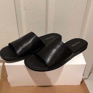 Calvin Klein Black Casual Slides